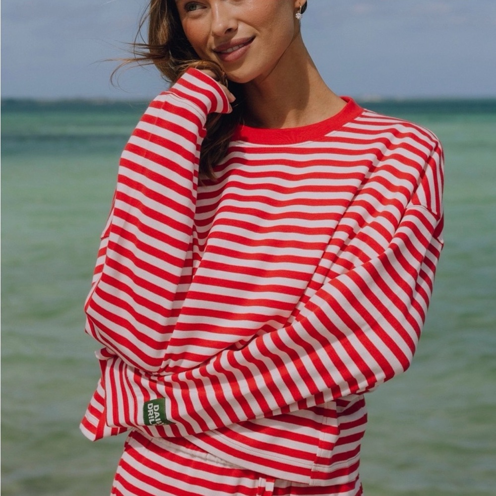 Daily Drills Striped Cotton Long Sleeve